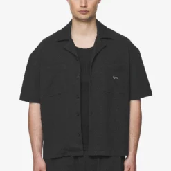 Wyton Structured Summer Shirt Black