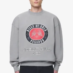 Algon Oversized Sweater Vintage Washed Dusk Grey