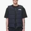 Aberdeen Round Neck Puffer Vest Black Ink