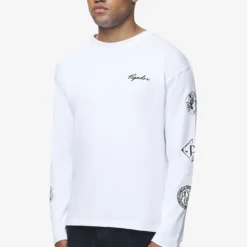 Teston Longsleeve White -Fashigen Sales 2 PGDR BLACKFRIDAY 2023 MENS19652