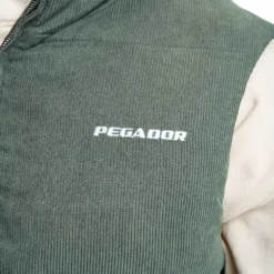 Bardon Cord Puffer Vest Forest Green -Fashigen Sales BASIC JEANS Q12458