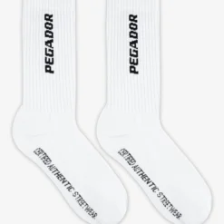 Certified Cross Logo Socks White Black