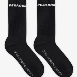Certified Side Logo Socks Black White