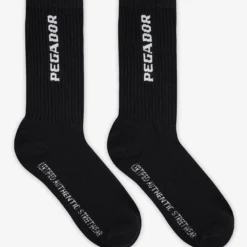 Certified Cross Logo Socks Black White