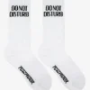 Do Not Disturb Socks White Black