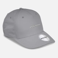 Logo Crushed Nylon Cap Cool Grey