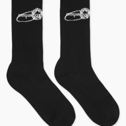 Velarde Socks Black White