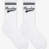 Deer Socks White Black
