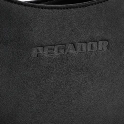 Mona Logo Faux Leather Handbag Black -Fashigen Sales MONALOGOFAUXLEATHERHANDBAGBLACK4