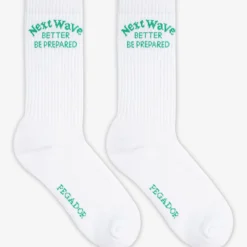 Naia Socks White Peppermint Green