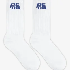 Narson Socks White Retro Blue