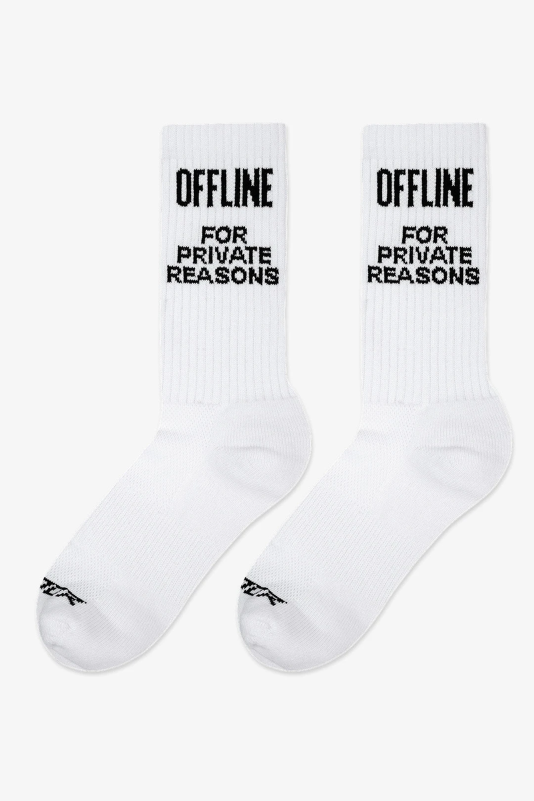 Offline Socks White Black 2 Offline Socks White Black - Image 2