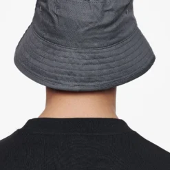 Logo Cotton Twill Bucket Hat Grey -Fashigen Sales PEGADOR E COMMERCE FINER THINGS HATS42520