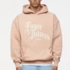 Kirk Oversized Hoodie Vintage Washed Tuscan Rose