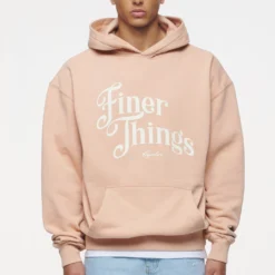 Kirk Oversized Hoodie Vintage Washed Tuscan Rose