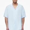 Piane Monogram Summer Shirt Riviera Blue