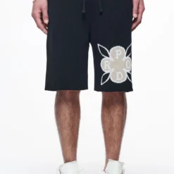 Flanigan Knit Shorts Black