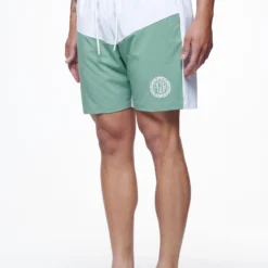Baker Swim Shorts White Cypress Green -Fashigen Sales PEGADOR FINER THINGS ECOMMERCE MALE PANTS0635