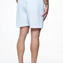 Manett Striped Swim Shorts Riviera Blue White -Fashigen Sales PEGADOR FINER THINGS ECOMMERCE MALE PANTS0643