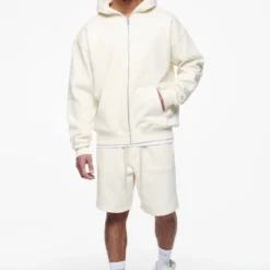 Logo Heavy Sweat Shorts Vintage Washed Unbleached Gum -Fashigen Sales PEGADOR FINER THINGS ECOMMERCE MALE39742 2 scaled