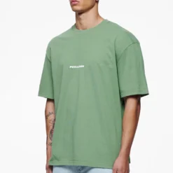 Colne Logo Oversized Tee Vintage Washed Cypress Green -Fashigen Sales PEGADOR FINER THINGS ECOMMERCE MALE40140
