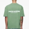 Colne Logo Oversized Tee Vintage Washed Cypress Green