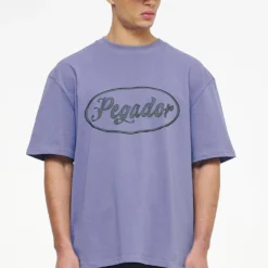West Oversized Tee Vintage Washed Magic Violet -Fashigen Sales PEGADOR TRUST THE PROCESS ECOMMERCE MALE26973 2