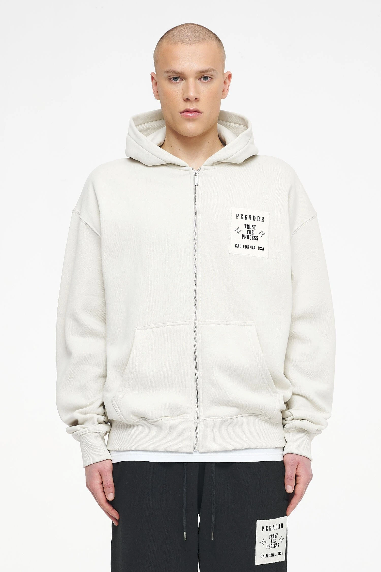 Salal Oversized Sweat Jacket Vintage Washed Angels Cream 3 Salal Oversized Sweat Jacket Vintage Washed Angels Cream - Image 3