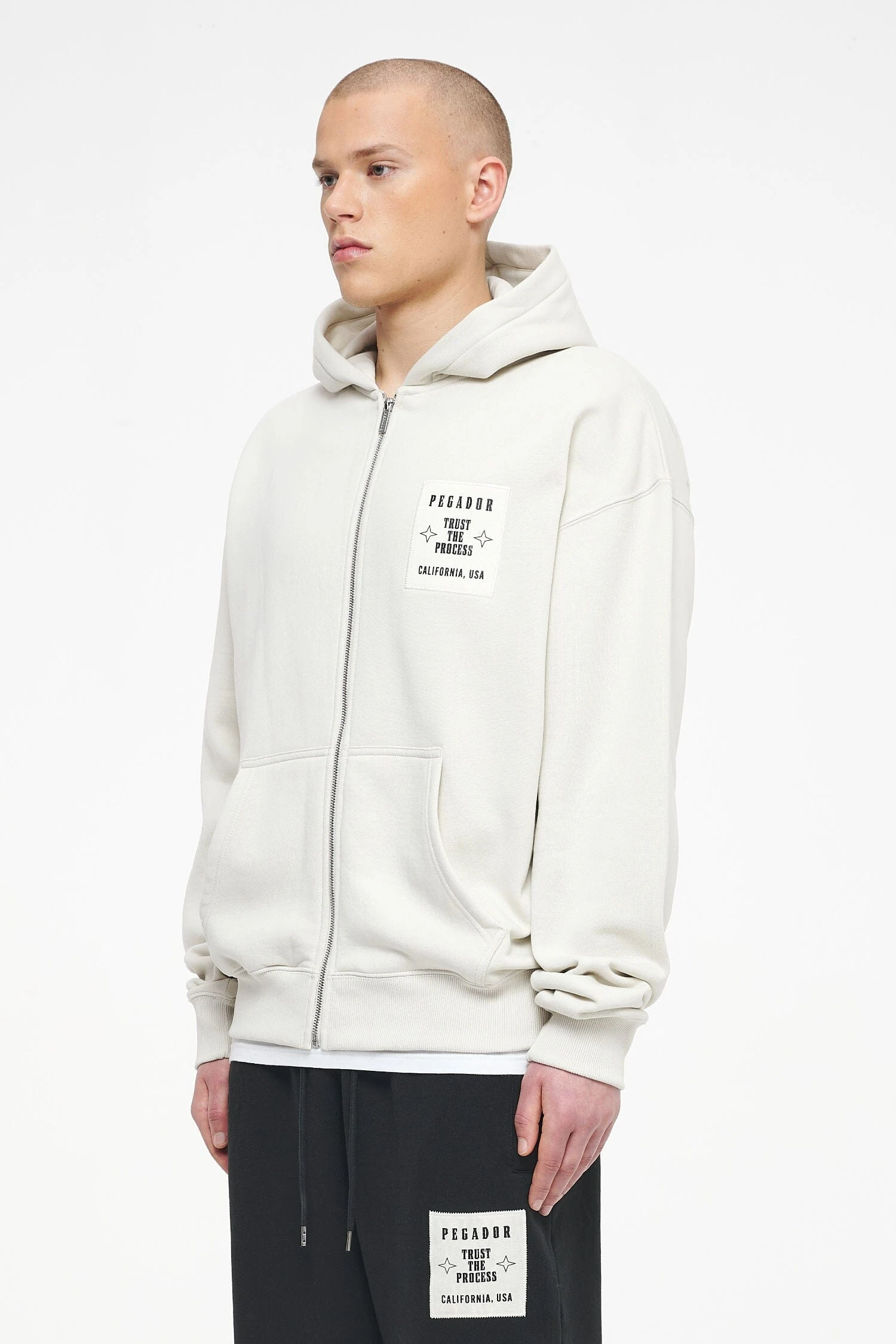 Salal Oversized Sweat Jacket Vintage Washed Angels Cream 4 Salal Oversized Sweat Jacket Vintage Washed Angels Cream - Image 4