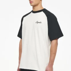 Hudson Raglan Oversized Tee Vintage Washed Angels Cream Black Ink -Fashigen Sales PEGADOR TRUST THE PROCESS ECOMMERCE MALE27528