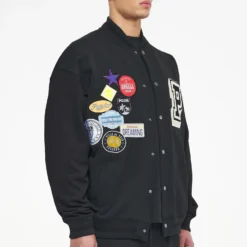 Whitney Varsity Jacket Washed Black Ink Black 10 Whitney Varsity Jacket Washed Black Ink Black -Fashigen Sales PEGADOR TRUST THE PROCESS ECOMMERCE MALE28026