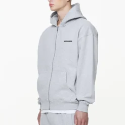 Logo Oversized Sweat Jacket Grey Melange 7 Logo Oversized Sweat Jacket Grey Melange -Fashigen Sales PGDR BUILD TO LAST E COMMERCE MENS6849