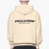 Colne Logo Oversized Hoodie Vintage Washed Kingdom Beige Gum