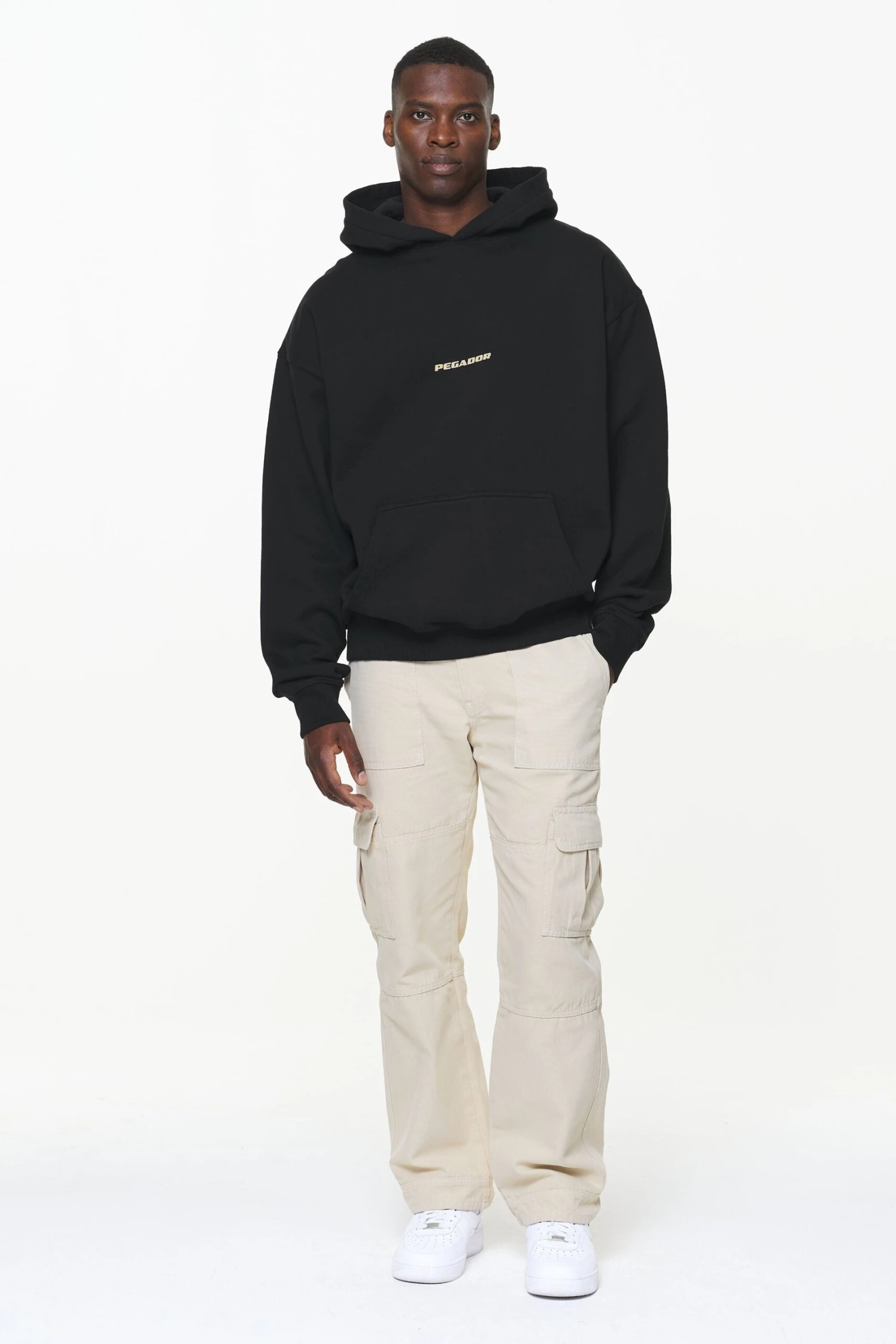 Colne Logo Oversized Hoodie Vintage Washed Onyx Black Gum 2 Colne Logo Oversized Hoodie Vintage Washed Onyx Black Gum - Image 2