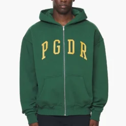 Layton Oversized Sweat Jacket Vintage Washed British Green