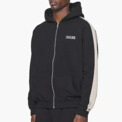 Aytoun Raglan Sweat Jacket Vintage Washed Onyx Black