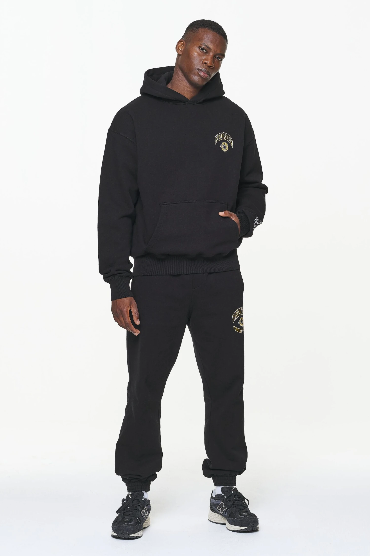 Smith Heavy Sweat Pants Vintage Washed Onyx Black 2 Smith Heavy Sweat Pants Vintage Washed Onyx Black - Image 2