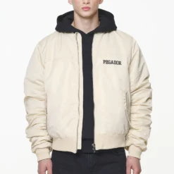 Garo Bomber Jacket Kingdom Beige -Fashigen Sales PGDR BUILD TO LAST E COMMERCE MENS8508