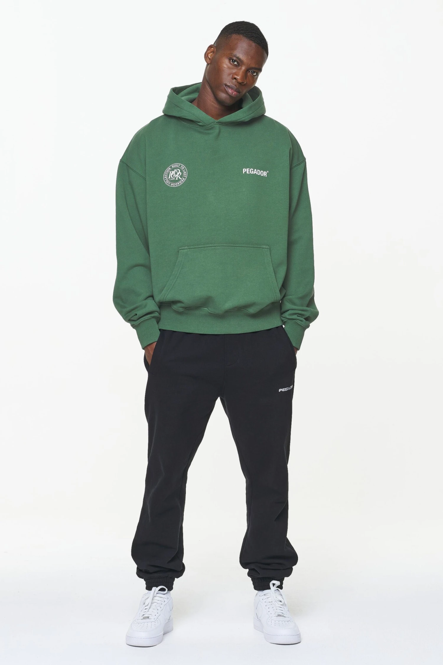 Dike Oversized Hoodie Vintage British Green 2 Dike Oversized Hoodie Vintage British Green - Image 2