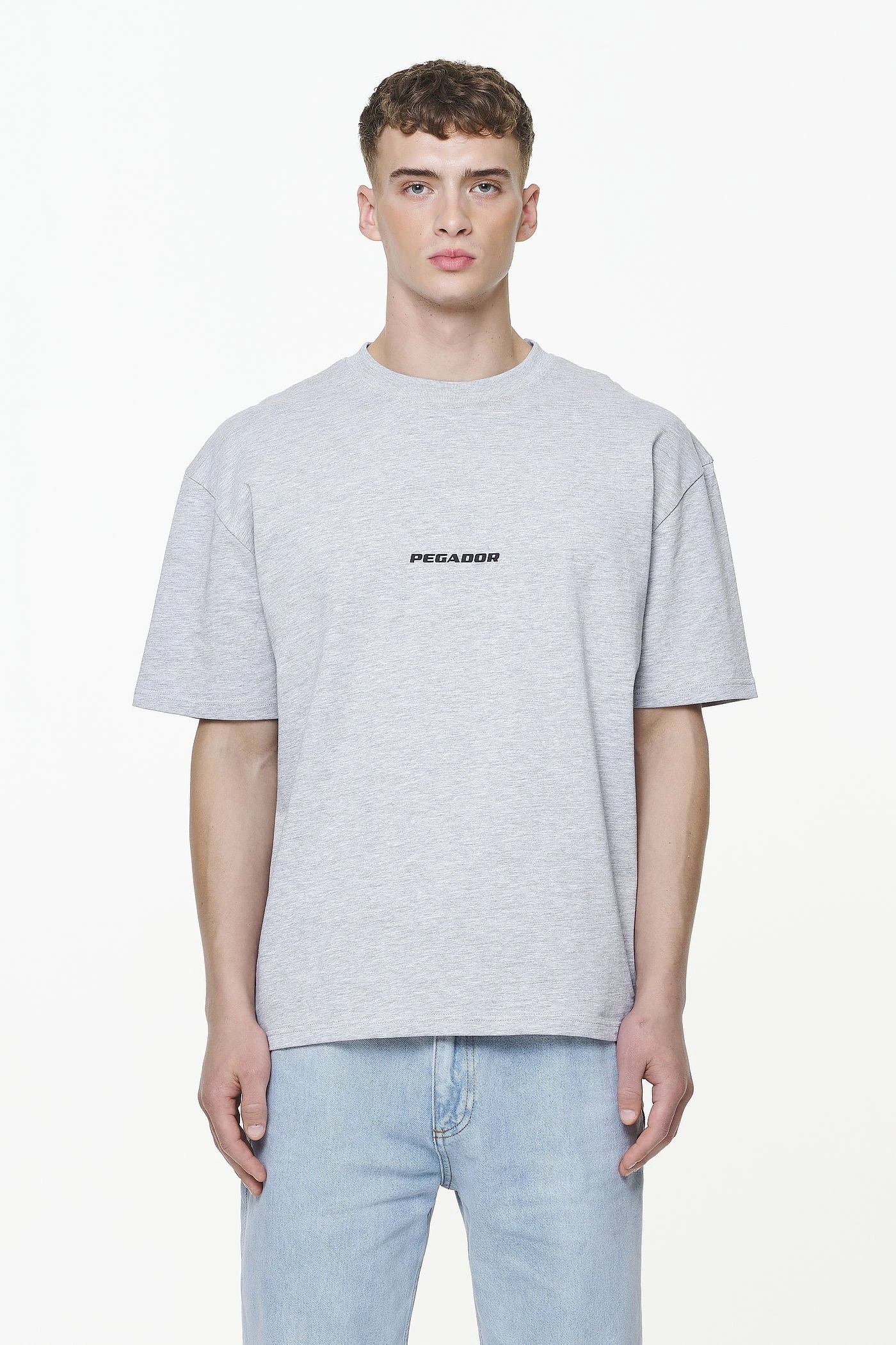 Colne Logo Oversized Tee Grey Melange 3 Colne Logo Oversized Tee Grey Melange - Image 3