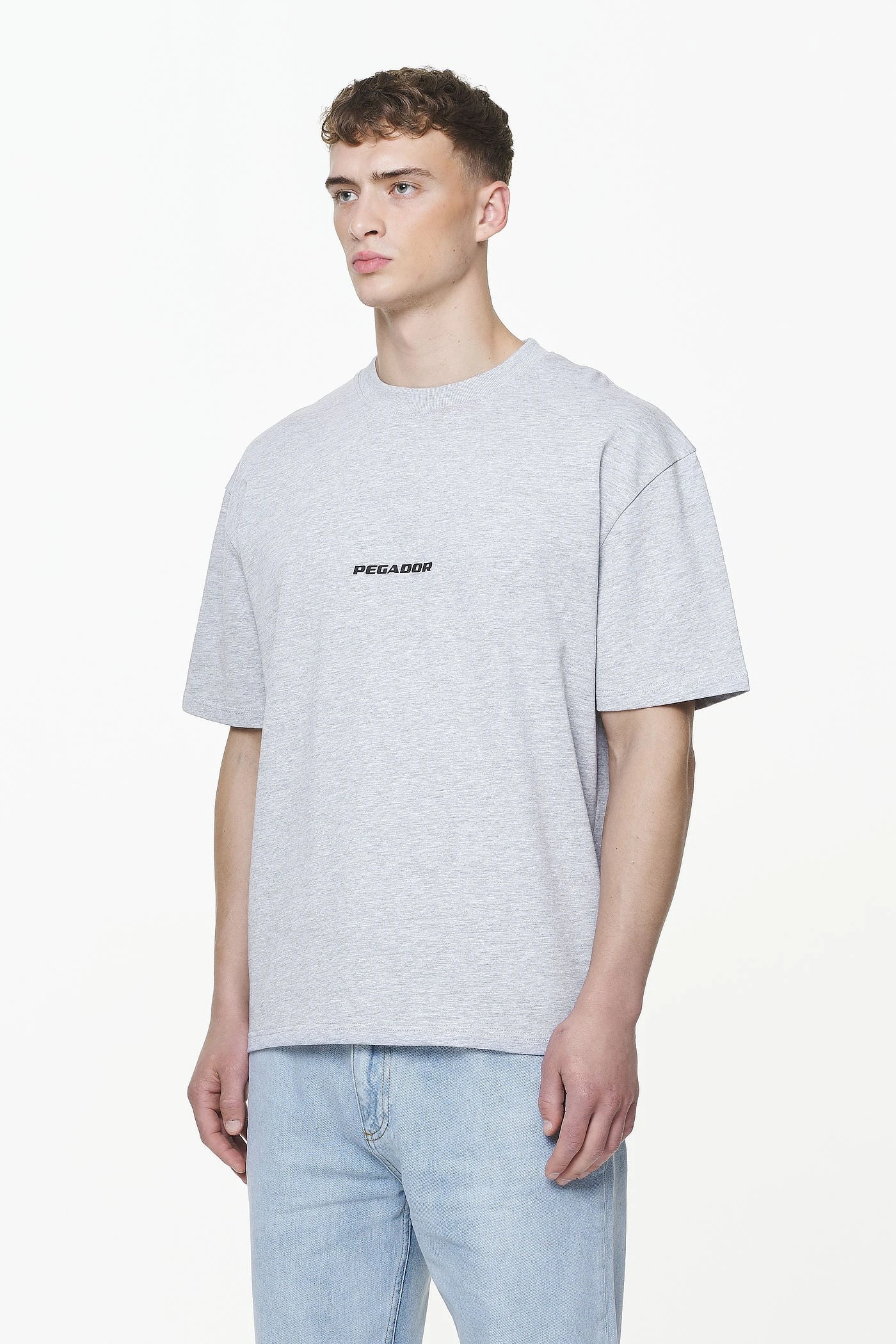 Colne Logo Oversized Tee Grey Melange 4 Colne Logo Oversized Tee Grey Melange - Image 4