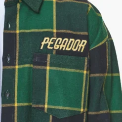 Eastfield Flannel Shirt Washed British Green Onyx Black -Fashigen Sales PGDR BUILD TO LAST E COMMERCE MENS 211162