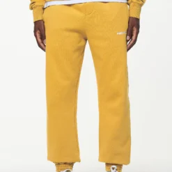 Logo Heavy Sweat Jogger Vintage Washed Mustard