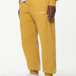 Logo Heavy Sweat Jogger Vintage Washed Mustard 7 Logo Heavy Sweat Jogger Vintage Washed Mustard -Fashigen Sales PGDR BUILD TO LAST PANTS MENS0175