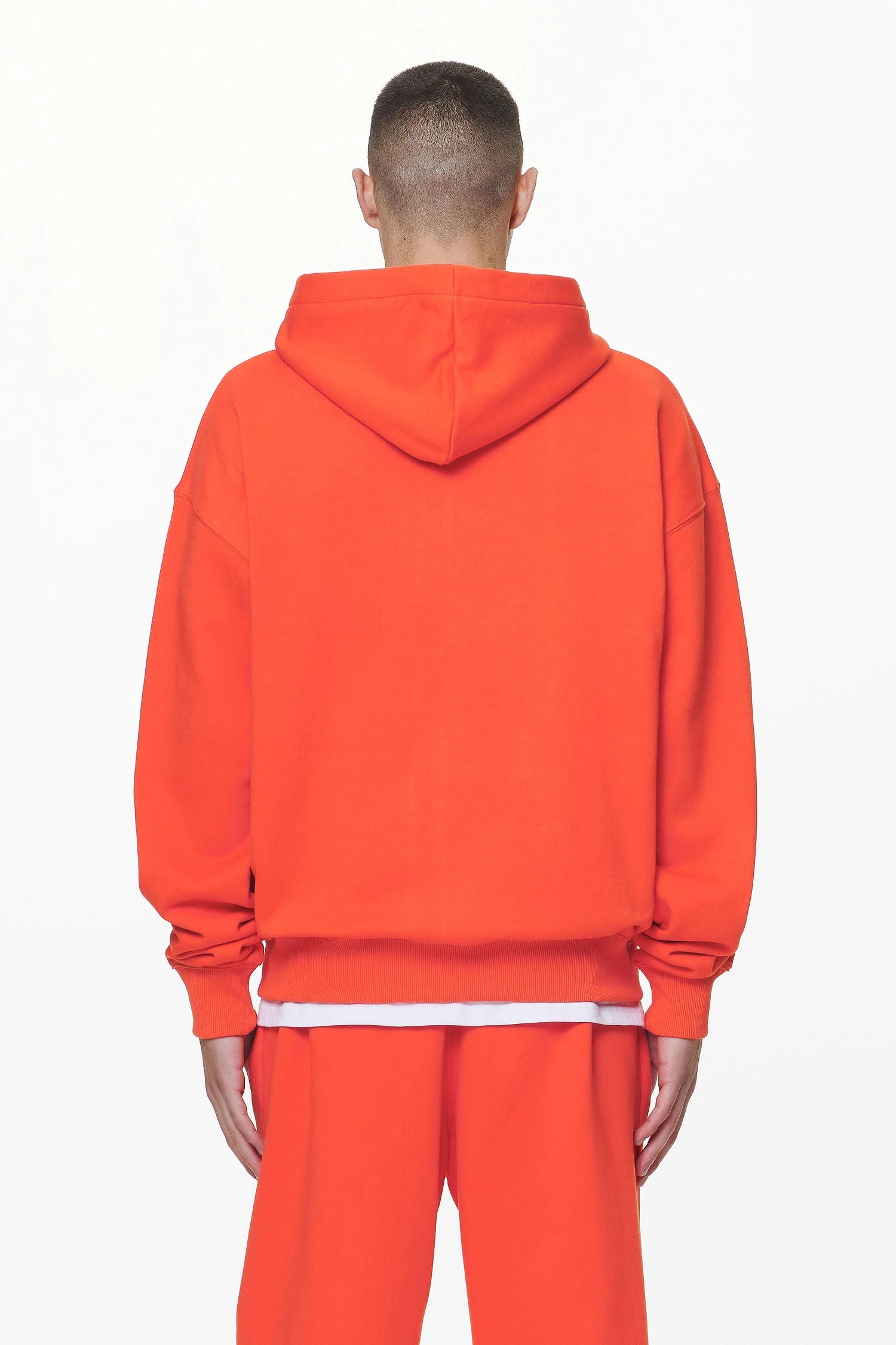 Logo Oversized Sweat Jacket Washed Signal Red Gum 4 Logo Oversized Sweat Jacket Washed Signal Red Gum - Image 4