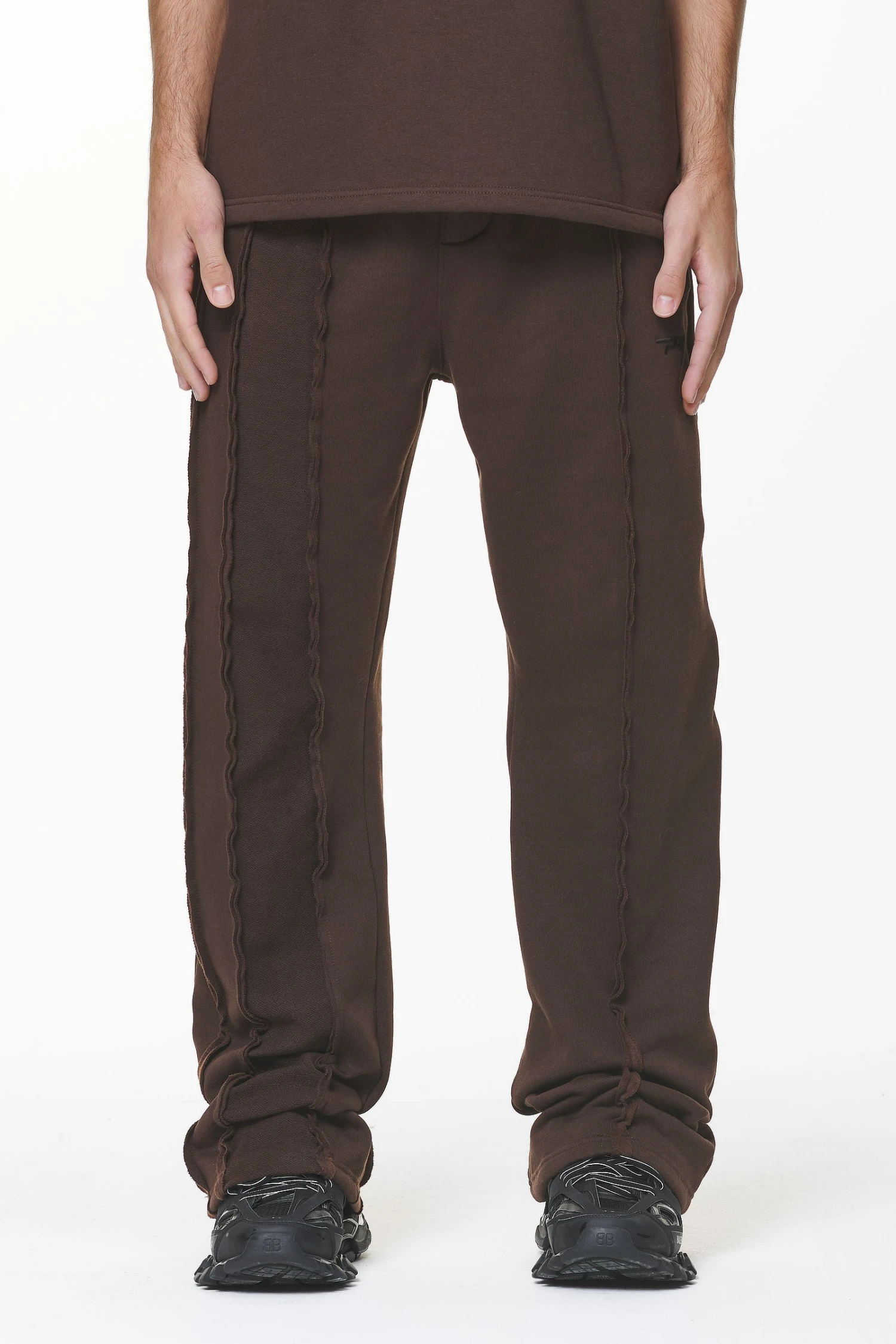 Wyso Inside Out Terry Sweat Pants Washed Oak Brown 3 Wyso Inside Out Terry Sweat Pants Washed Oak Brown - Image 3
