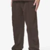Wyso Inside Out Terry Sweat Pants Washed Oak Brown