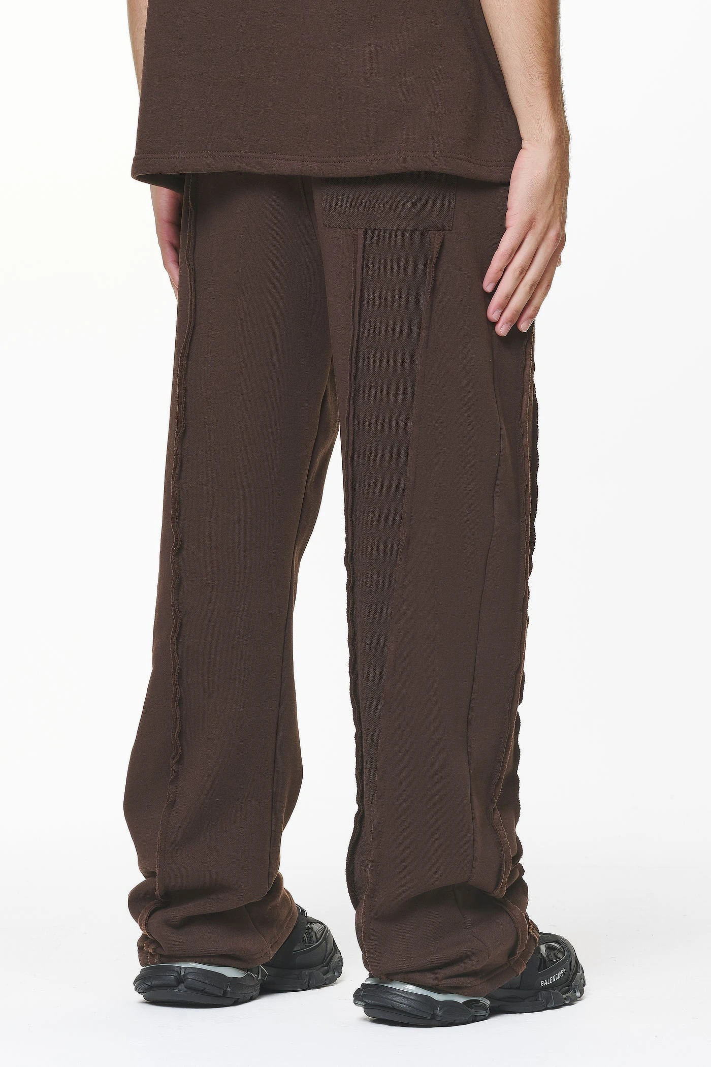 Wyso Inside Out Terry Sweat Pants Washed Oak Brown 4 Wyso Inside Out Terry Sweat Pants Washed Oak Brown - Image 4