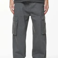 Paden Wide Cargo Pants Volcano Grey 9 Paden Wide Cargo Pants Volcano Grey -Fashigen Sales PGDR DO NOT DISTURB E COMMERCE PANTS MENS3517