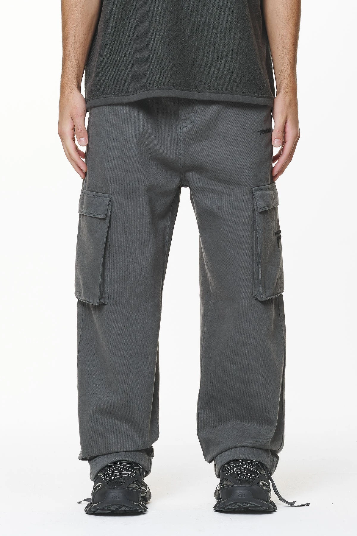 Paden Wide Cargo Pants Volcano Grey 4 Paden Wide Cargo Pants Volcano Grey - Image 4